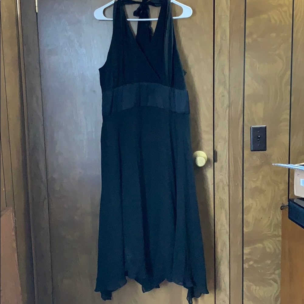 Black halter dress